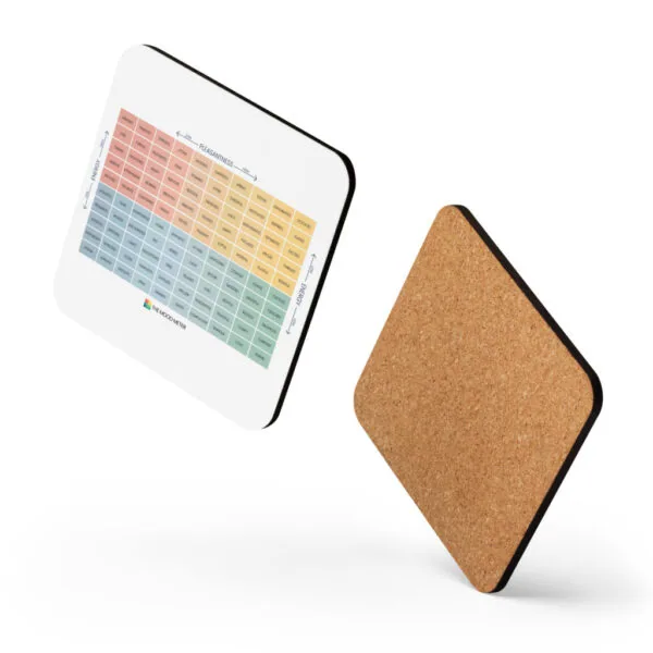 The Mood Meter Cork-back Coaster