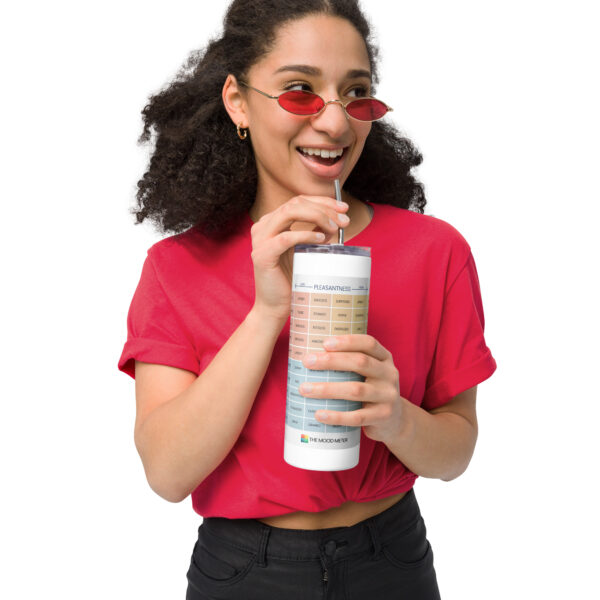 Stainless Steel Tumbler with Metal Straw – 20 oz Reusable Drinkware - Image 2