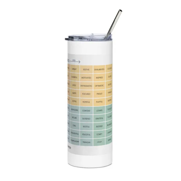 Stainless Steel Tumbler with Metal Straw – 20 oz Reusable Drinkware - Image 5