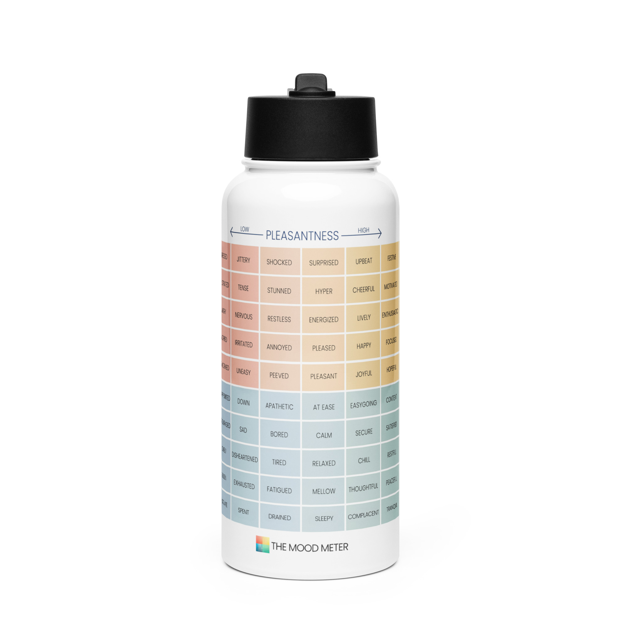 Stainless Steel Water Bottle – with Straw Lid & Handle