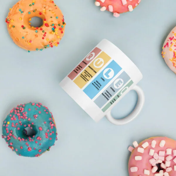 The Mood Meter & RULER White Glossy Ceramic Mug - Image 3