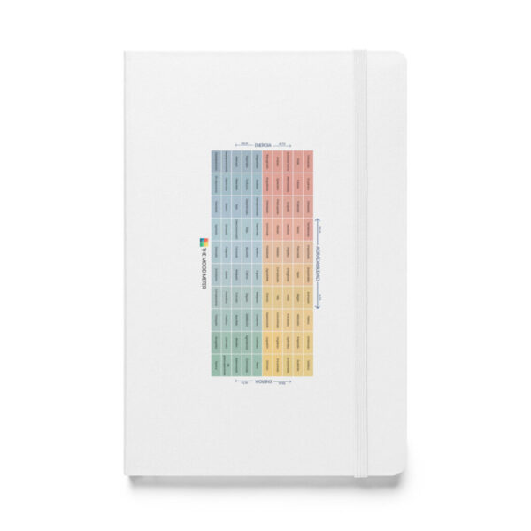 hardcover-bound-notebook-white-front-68f12ad93dd5a.jpg Cuaderno de tapa dura del Medidor de Estado de Ánimo en Español