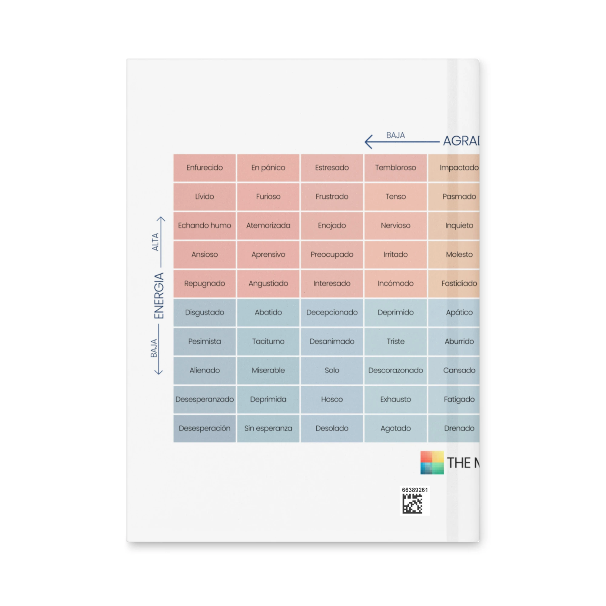 hardcover-journal-matte-white-8x5.75-back-68f12a9a2861e.jpg Diario de tapa dura mate del Medidor de Estado de Ánimo en Español