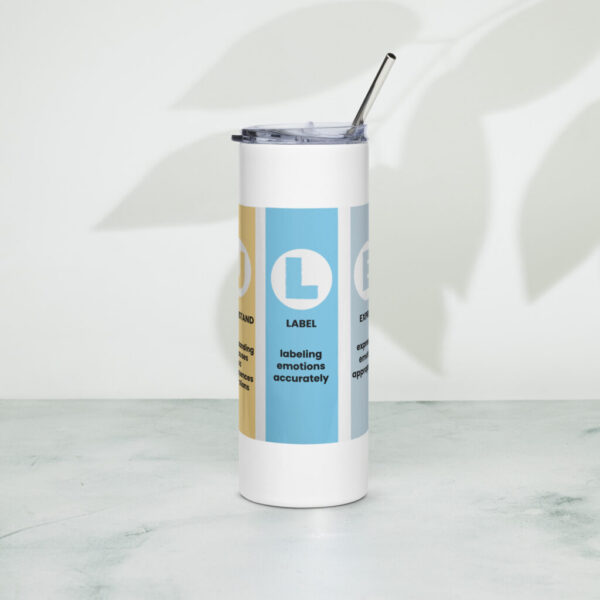 stainless-steel-tumbler-white-front-68e6a9b0d5289.jpg RULER Stainless Steel Tumbler – with Metal Straw