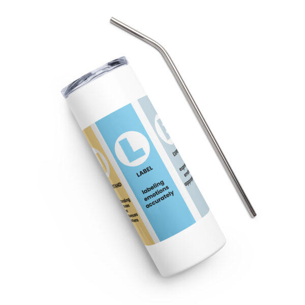 RULER Stainless Steel Tumbler – with Metal Straw - Image 5