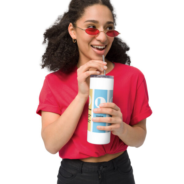 RULER Stainless Steel Tumbler – with Metal Straw - Image 9