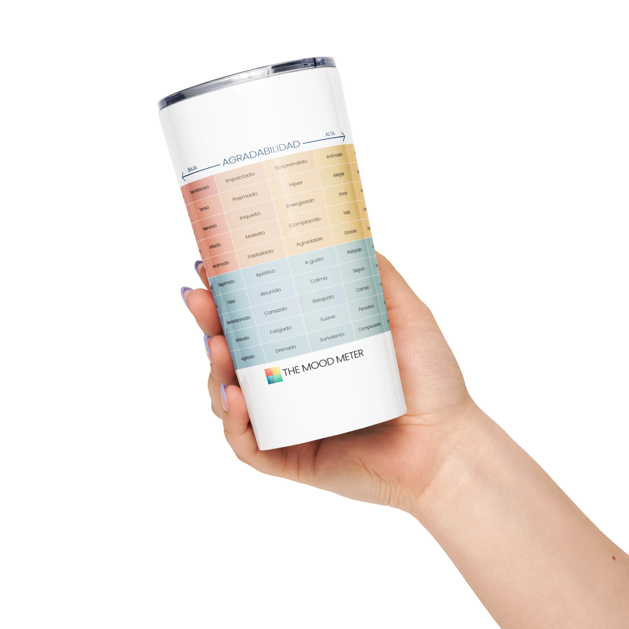 Tapered stainless steel tumbler