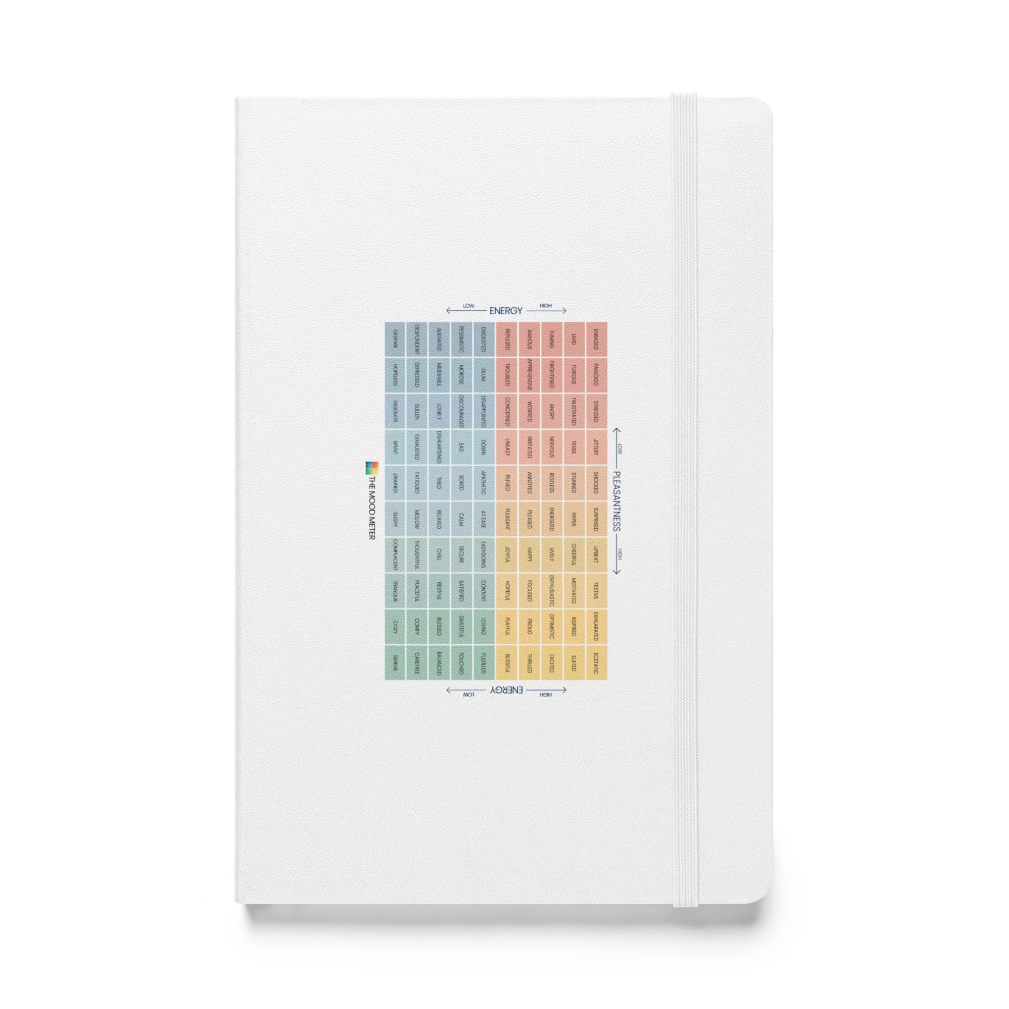 Mood Meter Hardcover Bound Notebook with Pocket