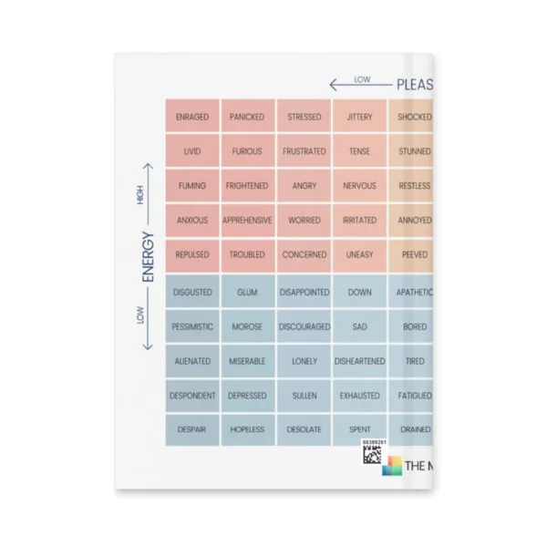 Mood Meter Hardcover Journal – Matte Finish, 150 Lined Page