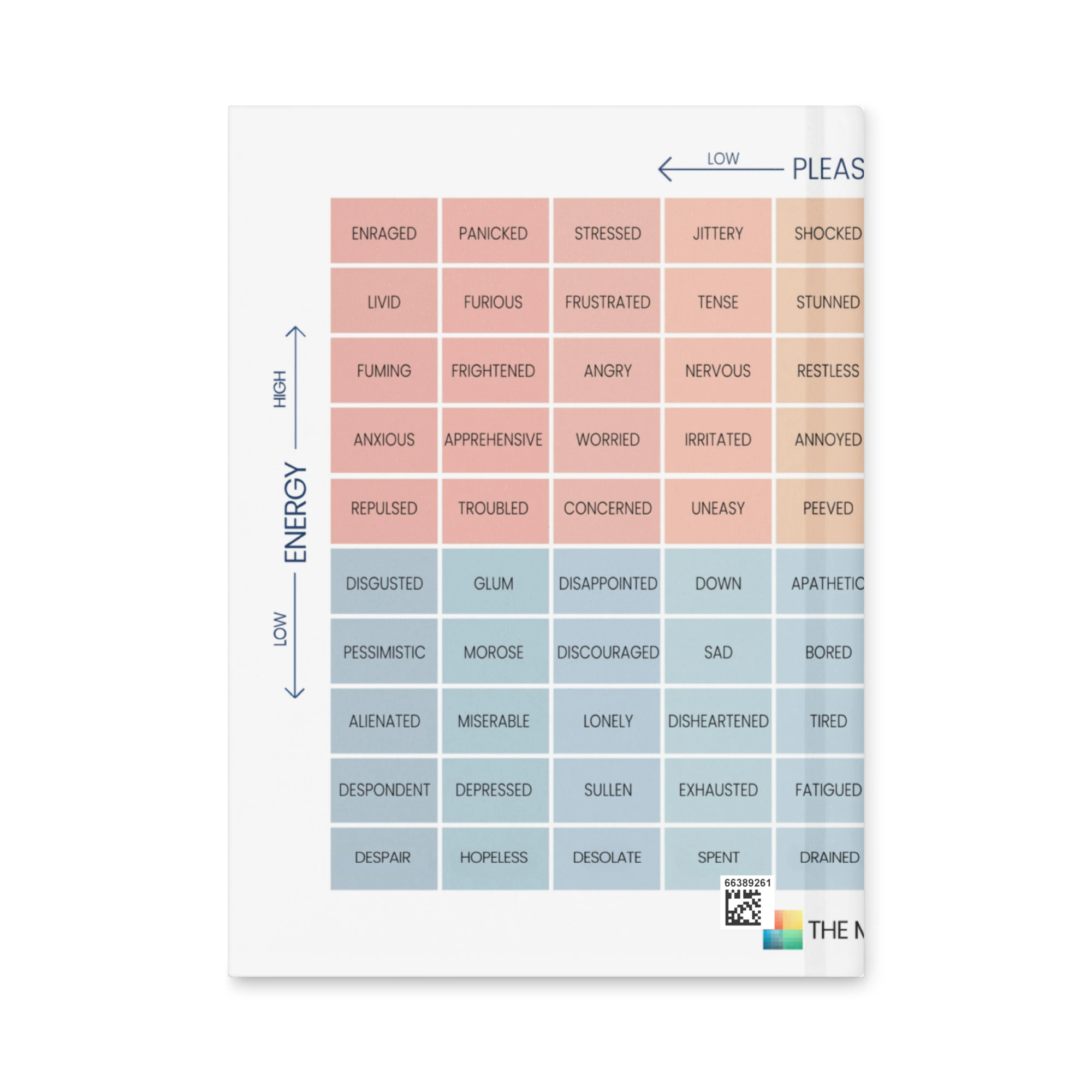 Mood Meter Hardcover Journal – Matte Finish, 150 Lined Page