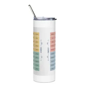 Stainless Steel Tumbler with Metal Straw – 20 oz Reusable Drinkware - Image 3