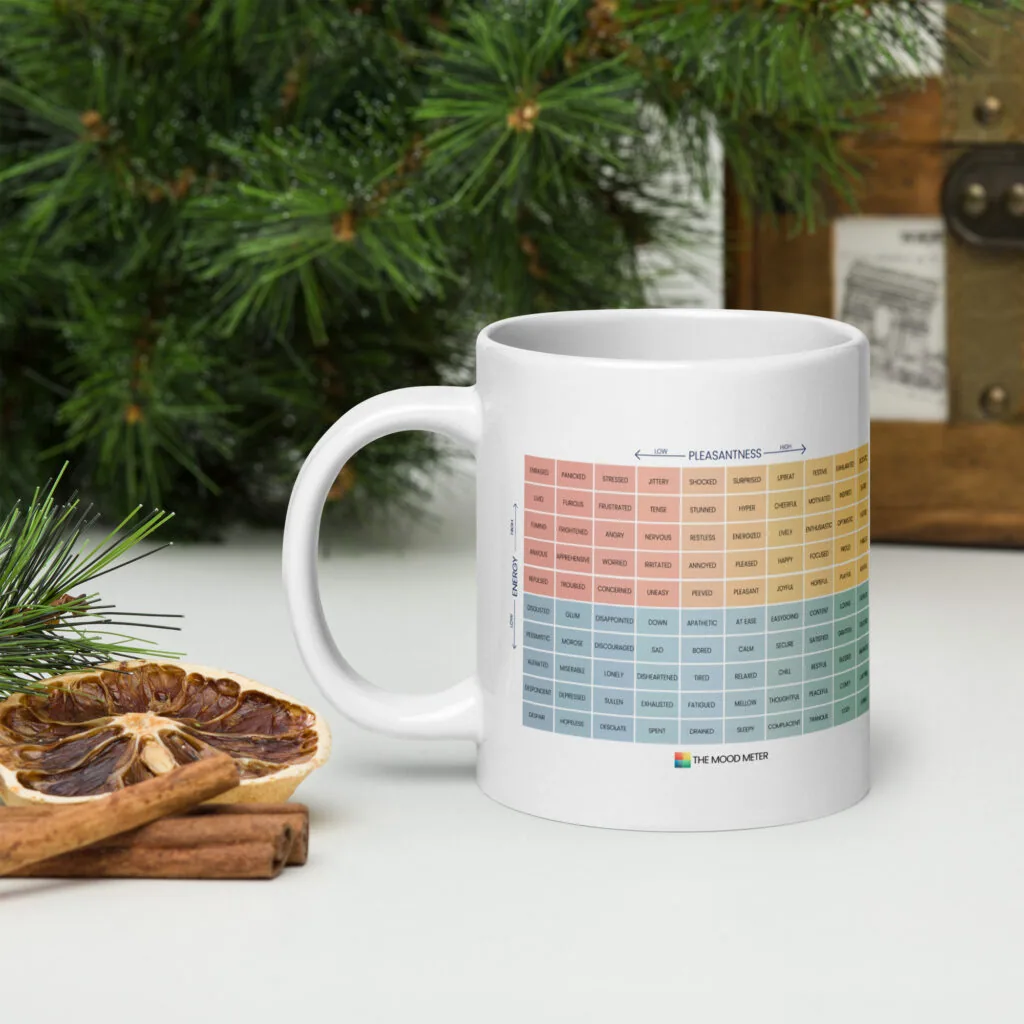 The Mood Meter & RULER White Glossy Ceramic Mug - Image 9